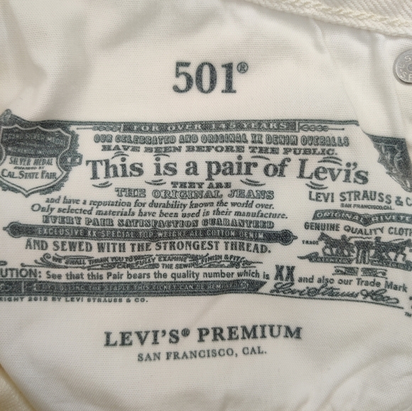 Levi's 501 90's high rise "Love" denim shorts size 27w - Picture 3 of 4